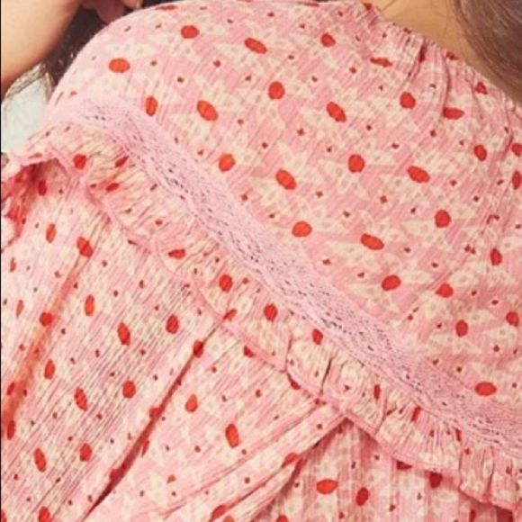 NWT Free People Sunrise Printed Shirt Tunic - Picture 4 of 6